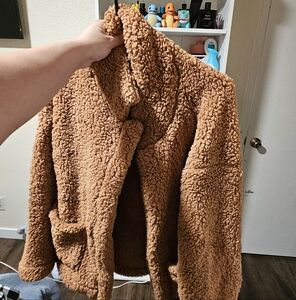 Cozy Tan Sherpa Jacket
